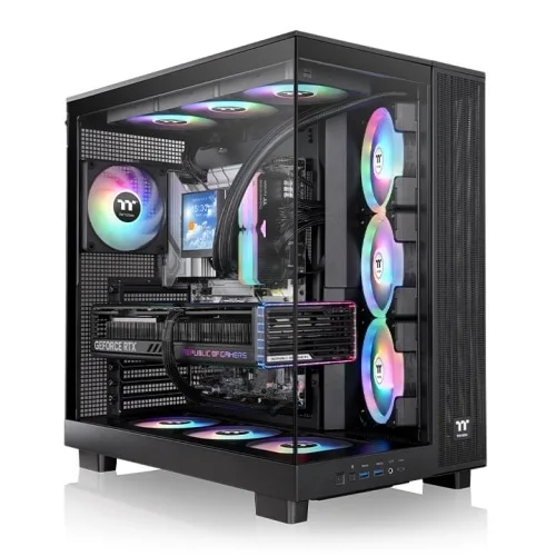 THERMALTAKE CA-11E-00M1WN-00 VIEW 380 XL ATX CASE WITH TG - BLACK