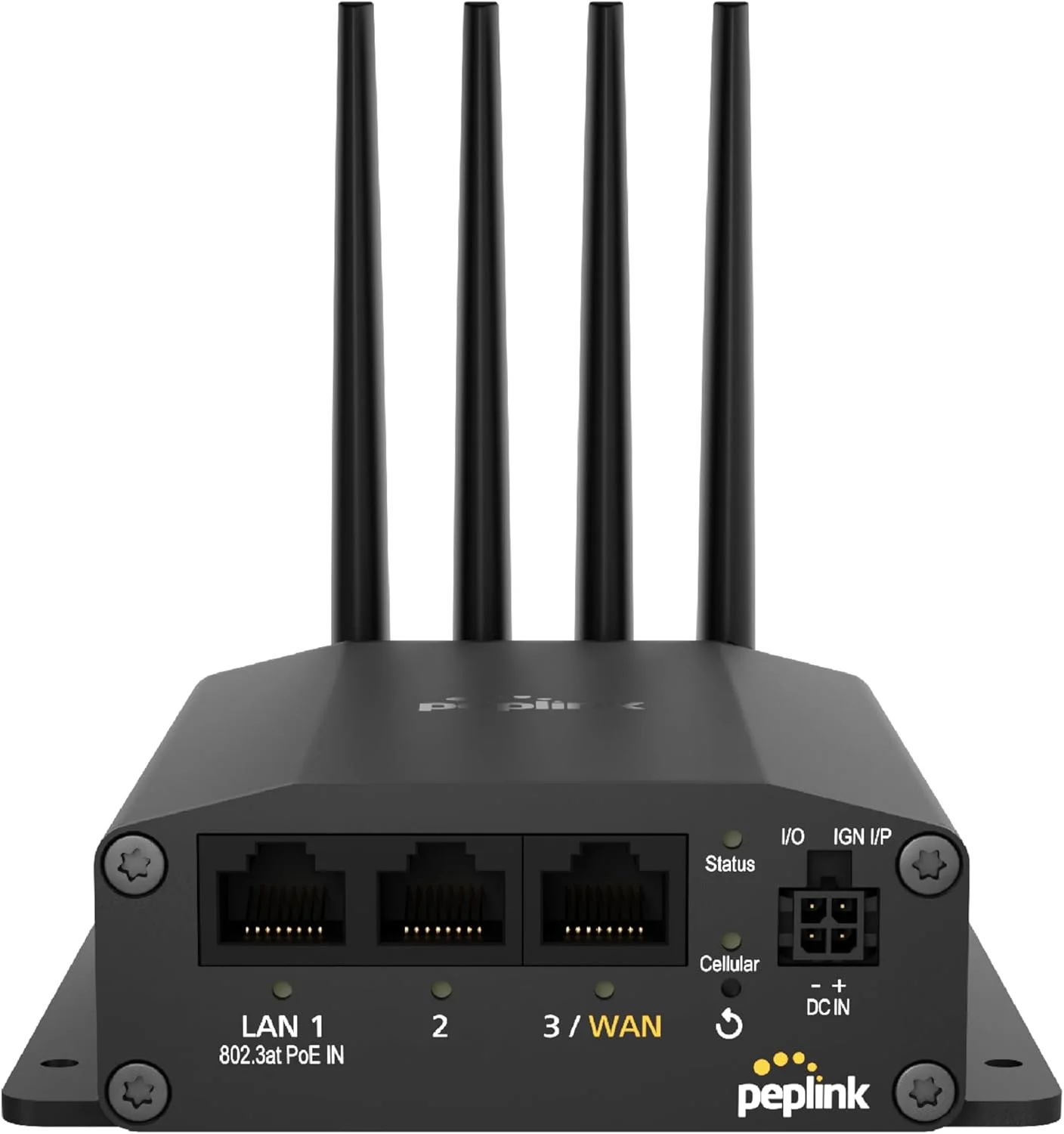 PEPLINK MAX-BR1-MINI-5GN-T-M-PRM Peplink Cellular Router MAX BR1 Mini - 5G Router 5G/LTE Cellular Modem 3 Ethernet LAN Connections (no WiFi/GPS) Redundant SIM Slots