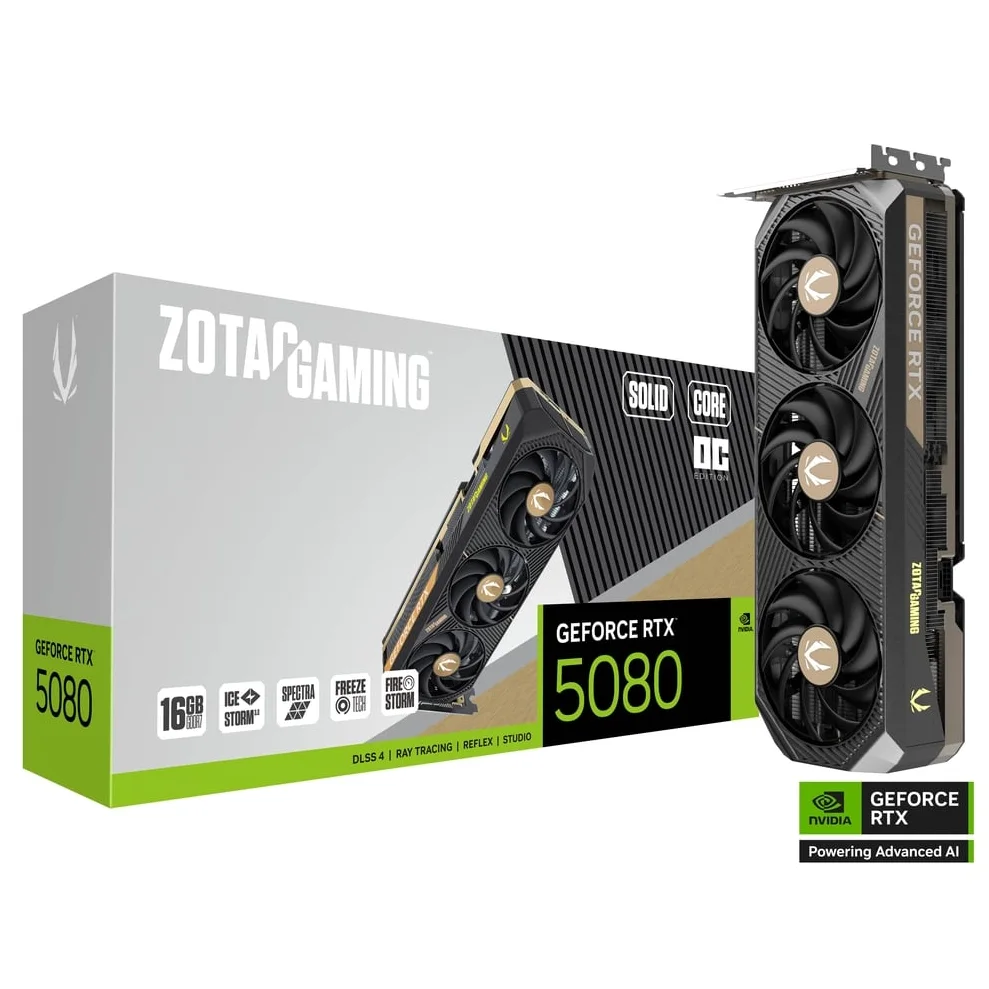 ZOTAC GAMING RTX 5080 SOLID CORE OC 16GB