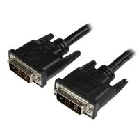 Startech.Com 6 FT DVI-D DUAL LINK CABLE - M/M StarTech.com 6 ft DVI-D Dual Link Cable - M/M - Cable for Video Device - First End: 1 x 24-pin DVI-D Digital Video - Male - Second End: 1 x 24-pin DVI-D Digital Video - Male - Shielding - Nickel Plated Connector - Black