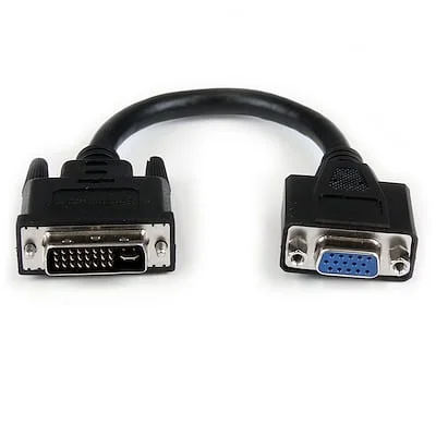 Startech.Com DVIVGAMF8IN 8IN DVI TO VGA CABLE ADAPTER M/F