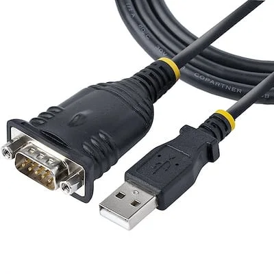 Startech.Com 3ft USB to Serial Cable/RS232 Adapter StarTech.com Data Transfer Adapter - 1 - 1 x USB 2.0 Type A - Male - 1 x 9-pin DB-9 RS-232 Serial - Male