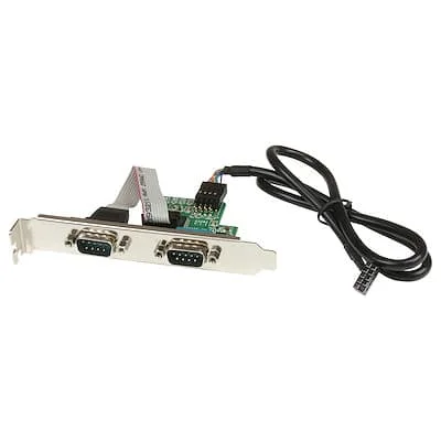 Startech.Com 24IN INT USB HEADER TO SERIAL ADAPTER StarTech.com Motherboard Serial Port ï¿½ Internal ï¿½ 2 Port ï¿½ Bus Powered ï¿½ FTDI USB to Serial Adapter ï¿½ USB to RS232 Adapter - 2 x 9-pin DB-9 RS-232 Serial - Male - 1 x 9-pin IDC Serial - Female
