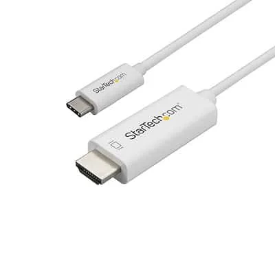 Startech.Com CDP2HD1MWNL 1M CABLE USB C TO HDMI 4K60HZ - WHITE
