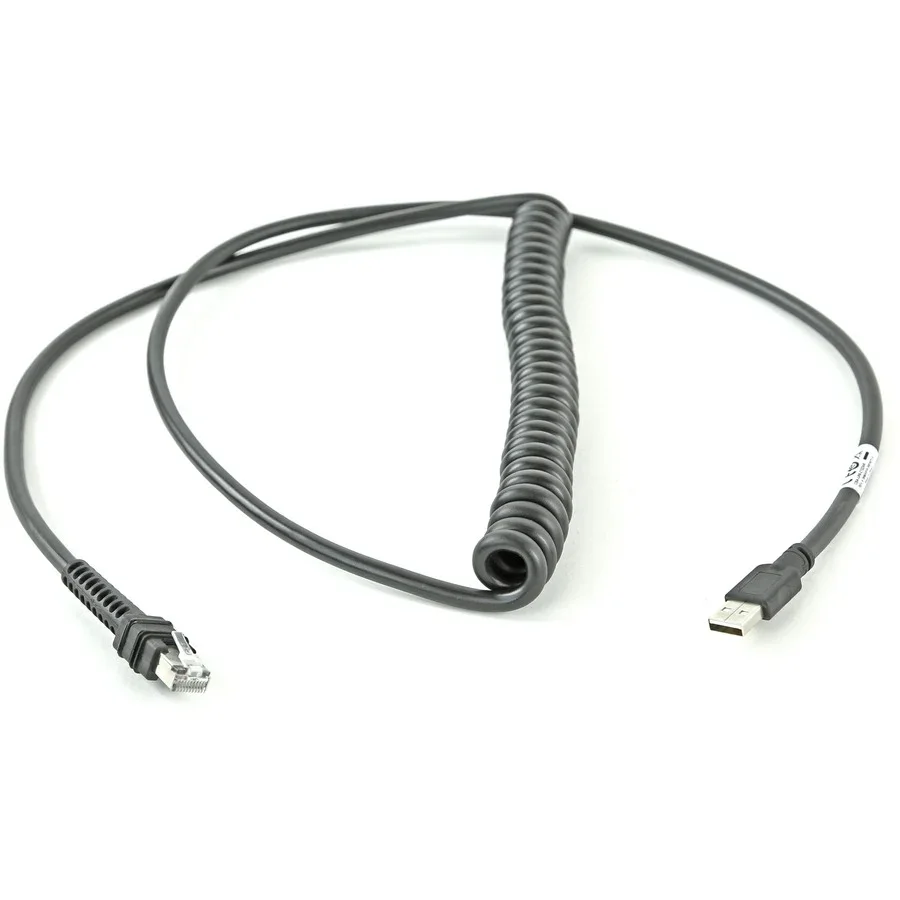 Zebra CBA-UF6-C12ZAR CABLE - SHIELDED USB: SERIES A. 9. COIL