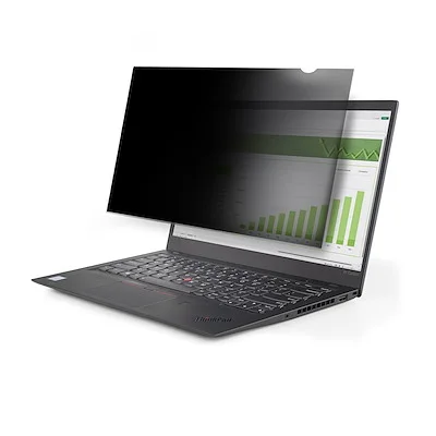 Startech.Com 15.6" Laptop Privacy Filter, Anti-Glare StarTech.com Plastic Anti-glare Privacy Screen Filter - Transparent - 1 - For 39.6 cm (15.6") Widescreen LCD Notebook - 16:9 - Blue Light Reduction - Glare Resistant, Fingerprint Resistant, Scratch Resistant