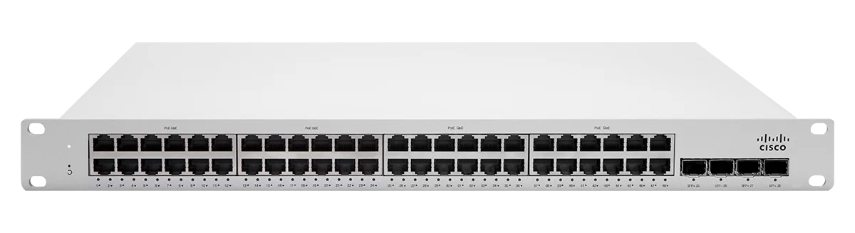 Cisco Meraki MS225-48 L2 Stck Cld-Mngd 48x GigE Switch (MS225-48-HW)
