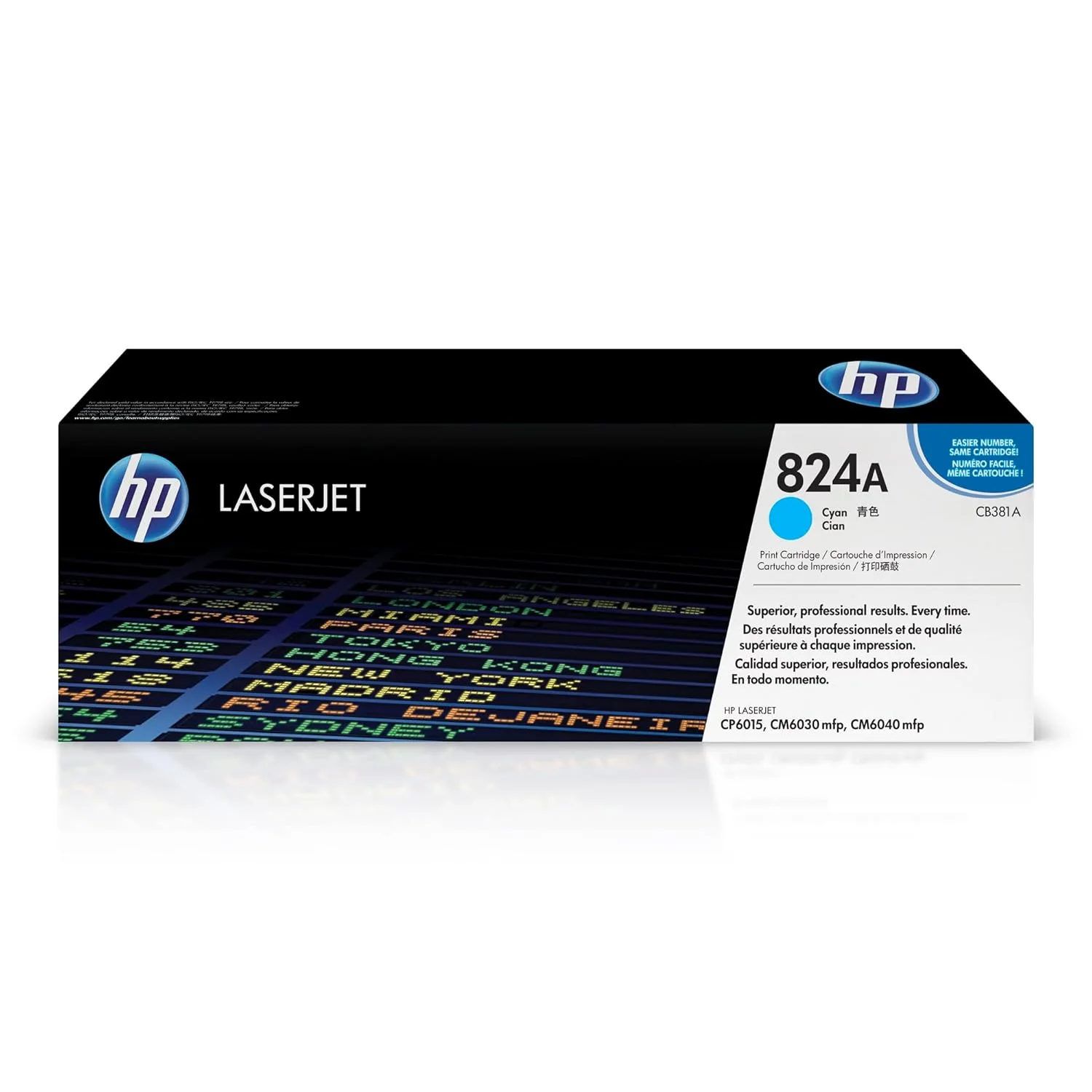 Hp 824A CYAN LJ TONER CART CB381A HP 824A (CB381A) Original Laser Toner Cartridge - Single Pack - Cyan - 1 Each - 21000 Pages