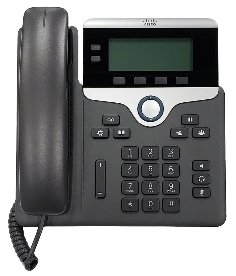 Cisco IP Phone 7821 with Multiplatform P Cisco 7821 IP Phone - Corded - 3 Multiple Conferencing - Wall Mountable - Black - 2 x Total Line - VoIP - User Connect License, Enhanced User Connect License, Unified Communications Manager Express - 2 x Network (RJ-45) - PoE Ports