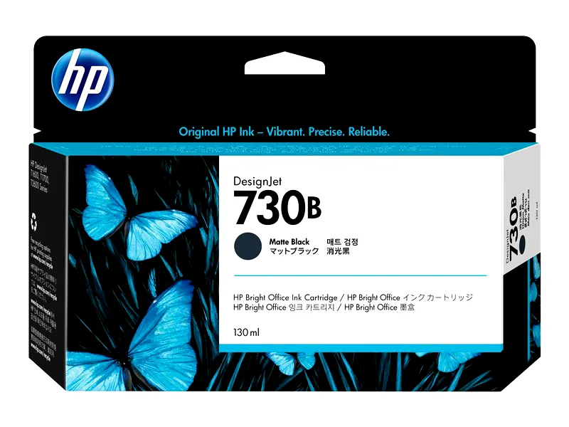 Hp 730B 300ML MATTE BLACK INK CARTRIDGE HP 730B Original Inkjet Ink Cartridge - Matte Black Pack