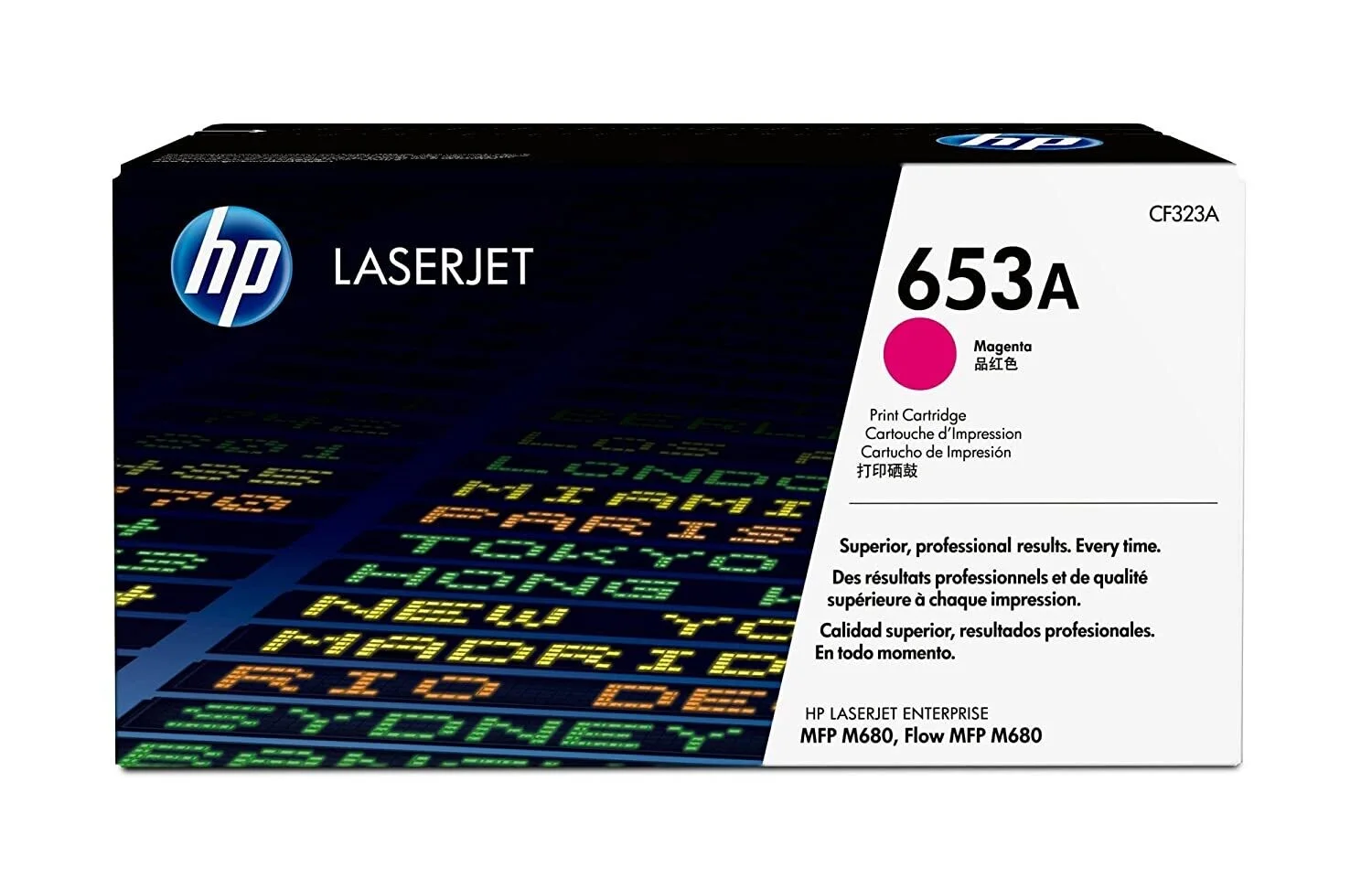 Hp 653A MAGENTA LJ TONER CART CF323A HP 653A (CF323A) Original Laser Toner Cartridge - Single Pack - Magenta - 1 Each - 16500 Pages