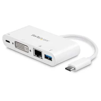 Startech.Com DKT30CDVPD USB-C MULTIPORT ADAPTER - PD - DVI - GBE