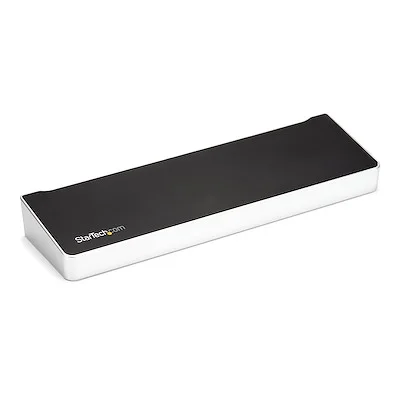 Startech.Com USB-C DOCK - TRIPLE 4K MONITOR - 100W PD StarTech.com USB 3.0 Type C Docking Station for Tablet PC, Notebook - 100 W - TAA Compliant - 6 x USB Ports - 4 x USB 3.0 - USB Type-C - Network (RJ-45) - HDMI - DisplayPort - Audio Line Out - Microphone - Thunderbolt - Wired - ChromeOS 55+