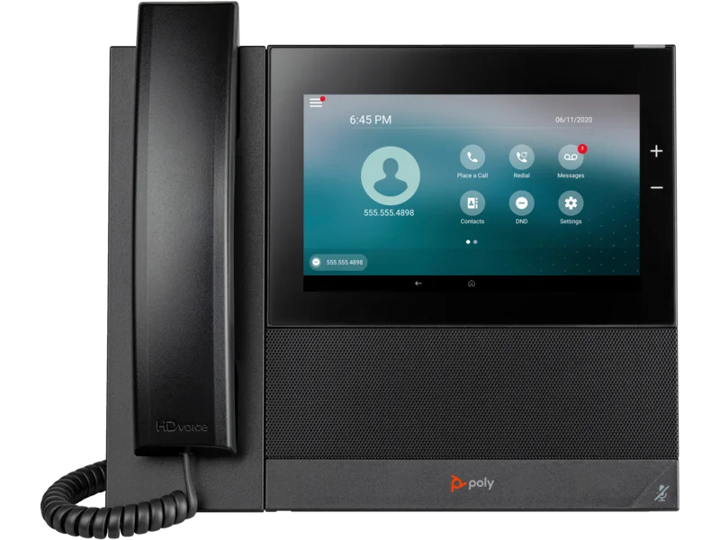 Hp Poly CCX 600 BMP SIP PoE-e Poly CCX 600 IP Phone - Corded - Corded/Cordless - Bluetooth, Wi-Fi - Desktop - Black - VoIP - 2 x Network (RJ-45) - PoE Ports