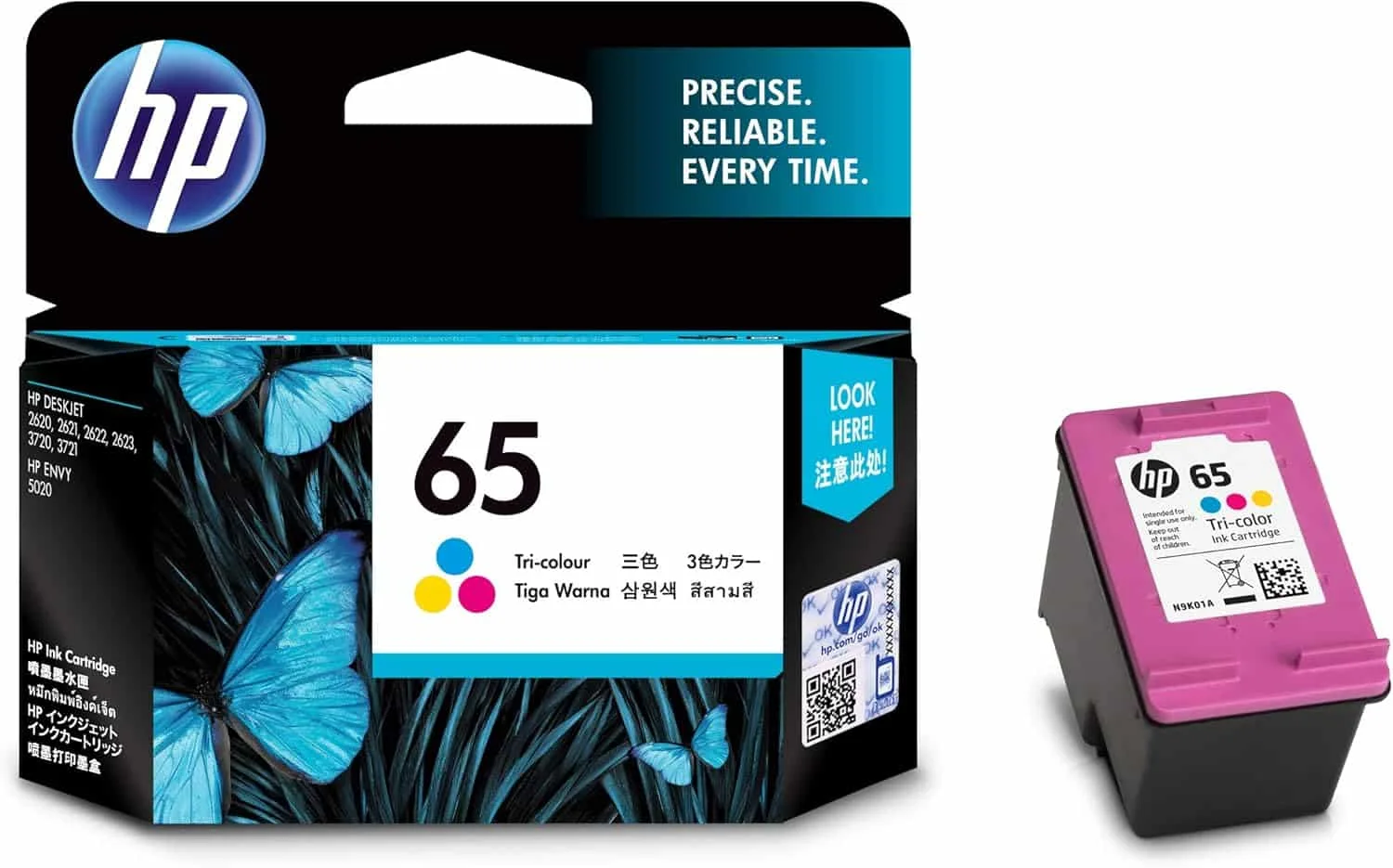 Hp N9K01AA 65 TRI-COLOR INK CARTRIDGE