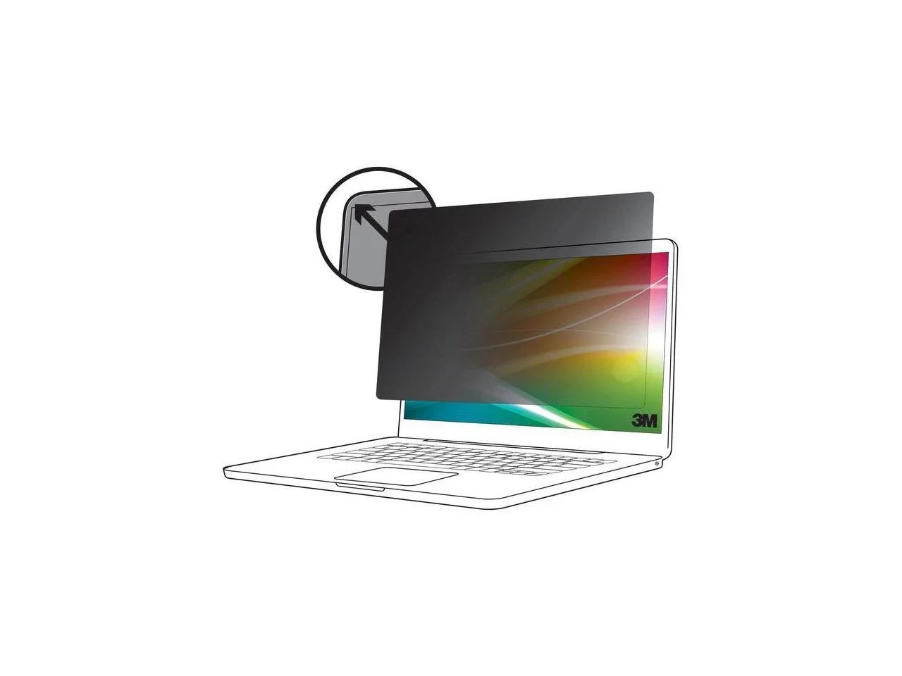 3M BPNAP003 BrtScr PF MBP 14 M1-M2 16 10 3M Anti-glare Privacy Screen Filter for 14" MacBook Pro - For 35.6 cm (14") Widescreen LCD 2 in 1 Notebook, MacBook Pro - 16:10 - Blue Light Reduction