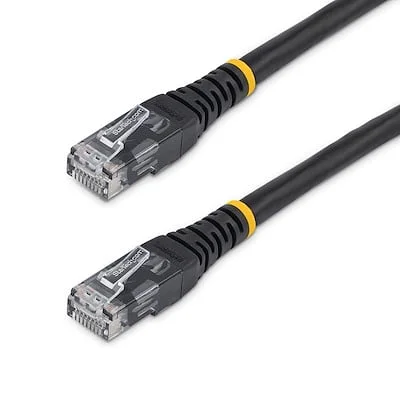 Startech.Com C6PATCH10BK 10 FT BLACK MOLDED CAT6 UTP PATCH CABLE