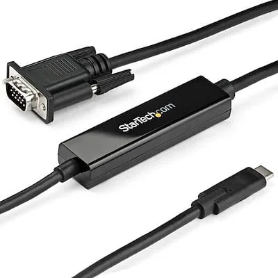 Startech.Com CDP2VGAMM1MB 1M (3 FT.) USB-C TO VGA ADAPTER CABLE