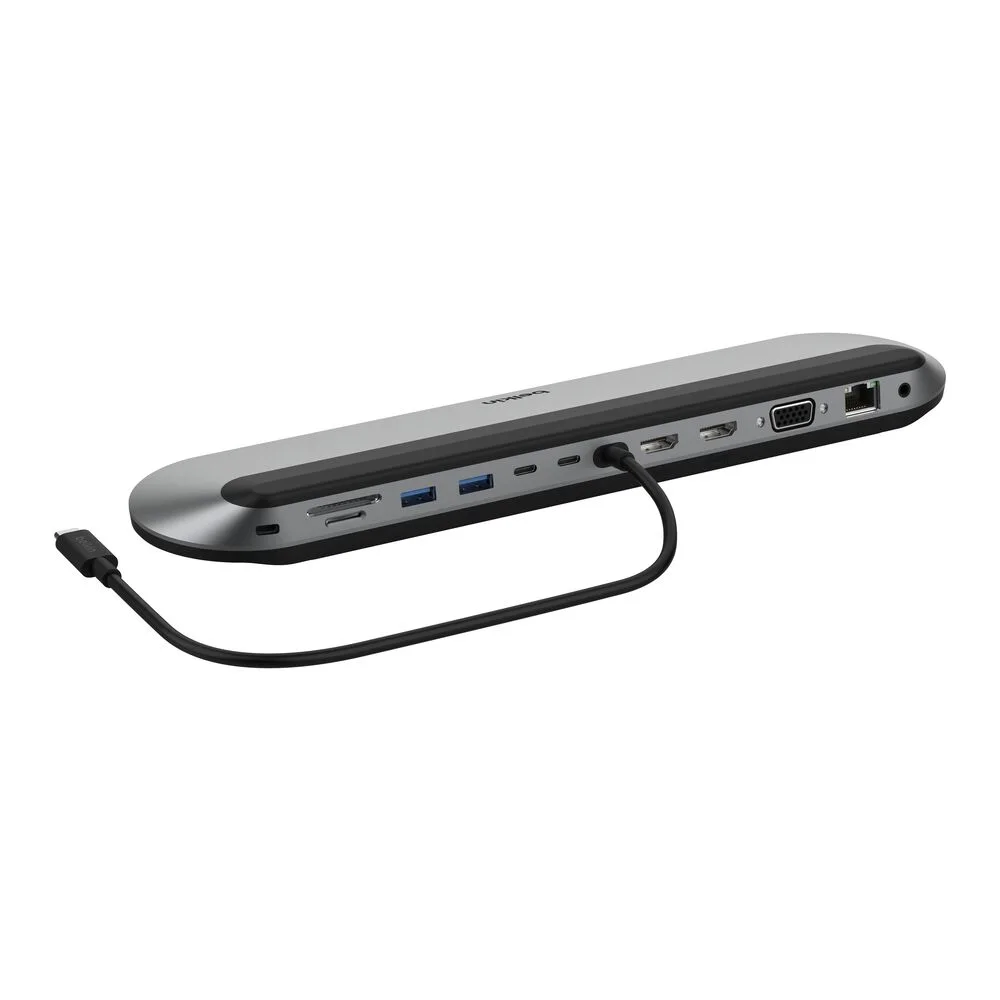 Belkin Connect 11-in-1 Universal Pro Dock Belkin Connect USB Type C Docking Station for Monitor, Notebook - Charging Capability - Memory Card Reader - SD - 3 Displays Supported - 4K - 3840 x 2160 - 4 x USB Ports - 2 x USB Type-A Ports - USB Type-A - 2 x USB Type-C Ports - USB Type-C - 1 x RJ-45 Ports - Network (RJ-45) - 2 x HDMI Ports - HDMI - VGA - Wired - 2.5 Gigabit Ethernet - Windows, macOS, ChromeOS - 100W
