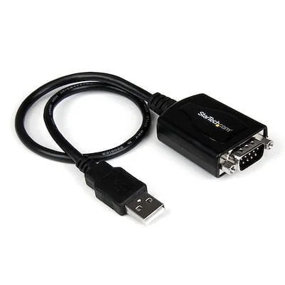 Startech.Com 1 FT USB TO SERIAL DB9 ADAPTER CABLE StarTech.com USB to Serial Adapter â€" Prolific PL-2303 â€" COM Port Retention â€" USB to RS232 Adapter Cable â€" USB Serial - 1 x DB-9 RS-232 Serial - Male - 1 x USB 2.0 Type A - Female - Black