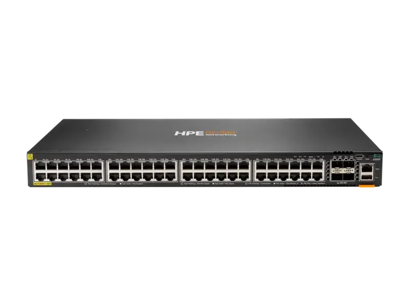 Hewlett Packard Enterprise Aruba 6200F 48G CL4 4SFP+740W Swch HPE CX 6200 48 Ports Manageable Ethernet Switch - 3 Layer Supported - Modular - Twisted Pair, Optical Fiber - PoE Ports
