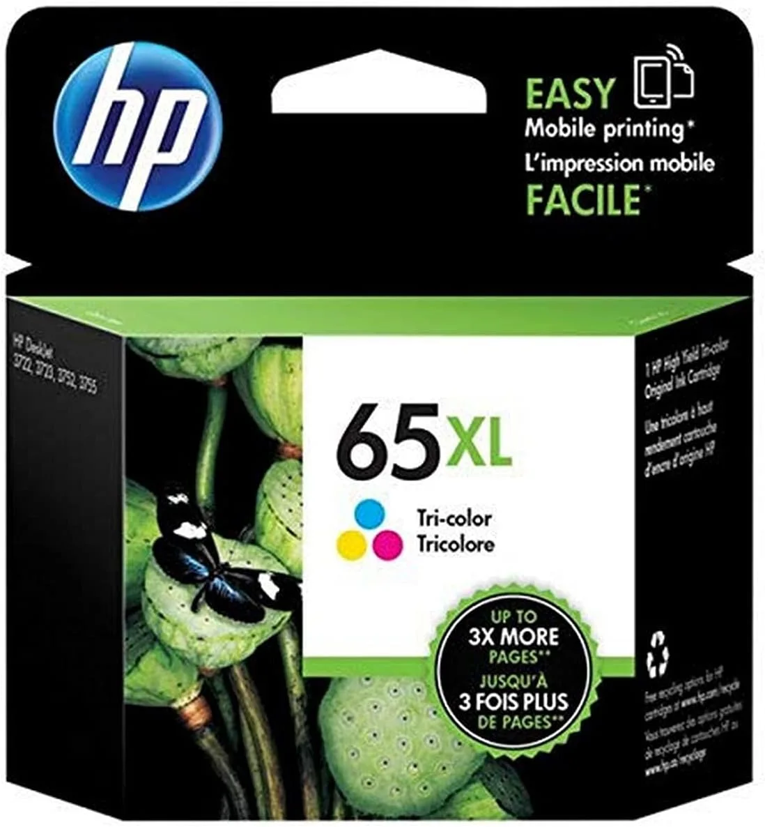 Hp N9K03AA 65XL TRI-COLOR INK CARTRIDGE