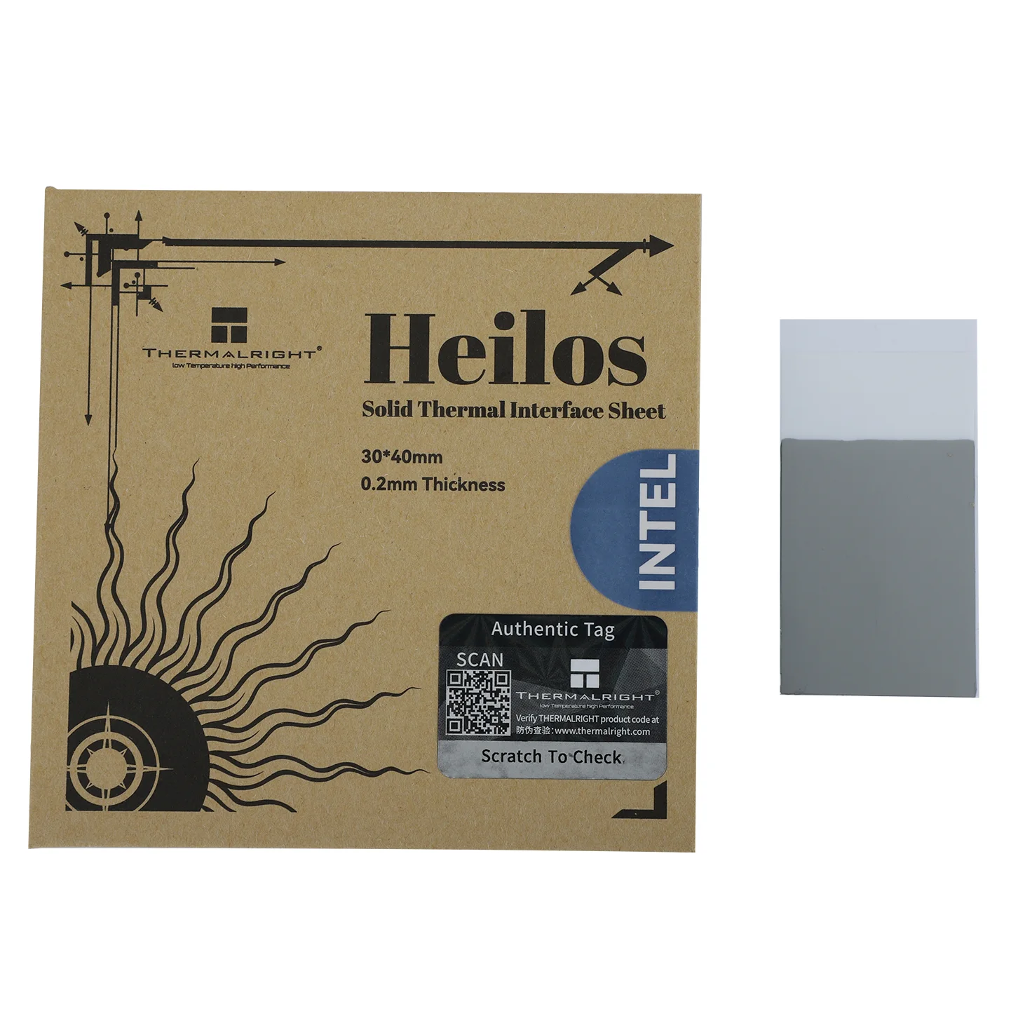 Thermalright Heilos Intel 30x40x0.2mm Thermal Interface view 2