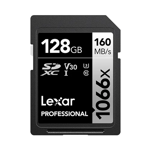 LEXAR 128GB - Lexar® Professional 1066x SDXC™ UHS-I Card SILVER Series