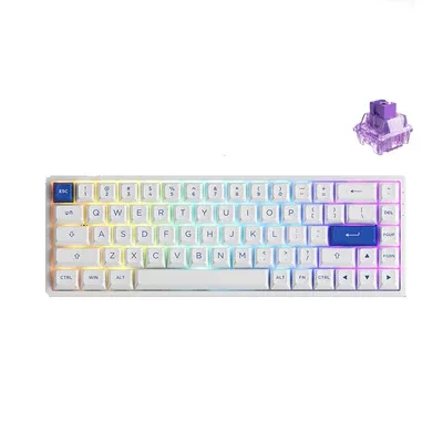 AKKO Wireless - Blue on White 3068B Plus Multi-Mode Akko Jelly Purple