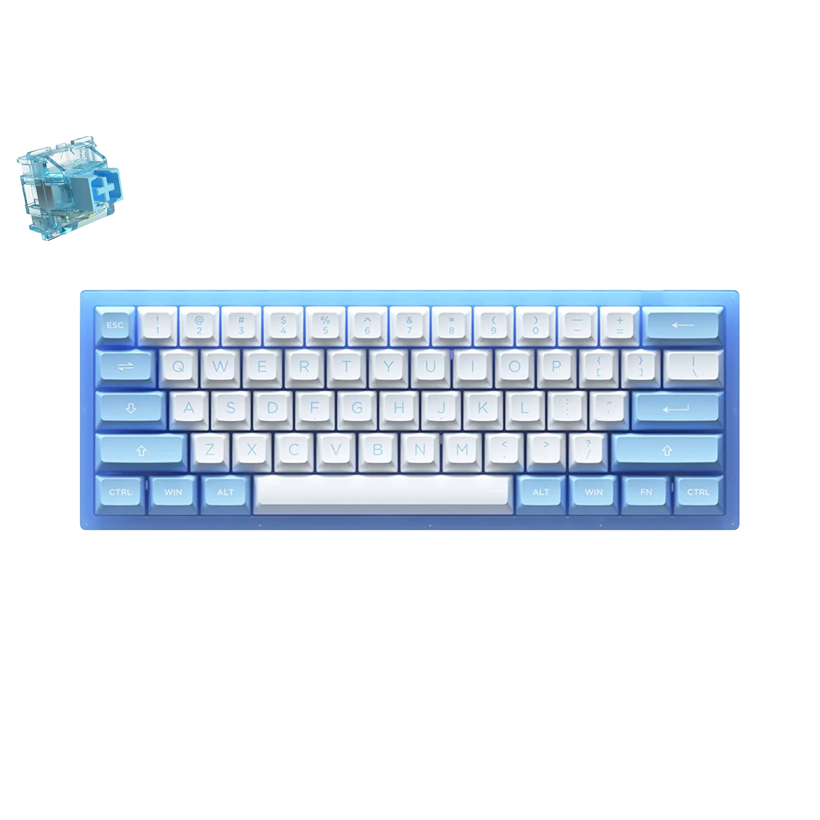 AKKO Keyboard ACR61 RGB Hotswap - Doll of the Princess (CS Jelly Blue Clicky 40g)