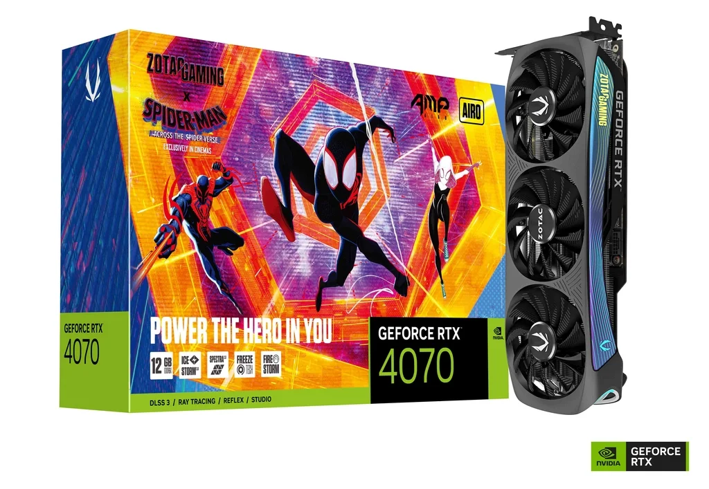 ZOTAC GAMING RTX 4070 AMP AIRO 12GB (SPIDERMAN EDITION)