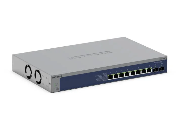 NETGEAR 8-Port 10G Multi-Gigabit Ethernet Unmanaged Switch (XS508M) - with 1 x 10G SFP+, Desktop/Rac