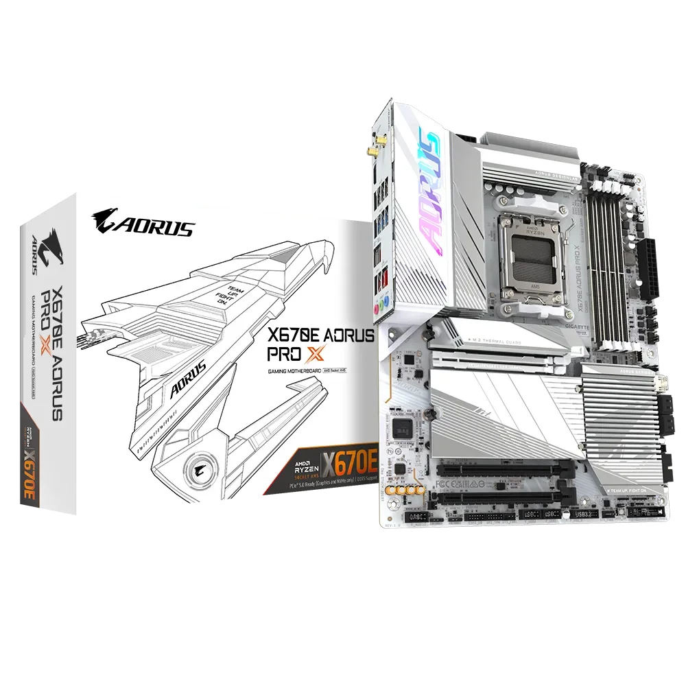 GIGABYTE X670E AORUS PRO X AM5 LGA 1718 AMD MOTHERBOARD