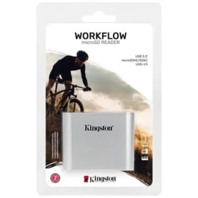 Kingston SDHC/SDXC UHS-II CARD READER USB3.2 Gen1 SDHC/SDXC UHS-II CARD READER USB3.2 Gen1 Workflow Dual-Slot view 3