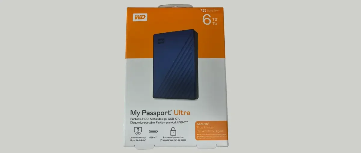 Western Digital WDBEJA0060BBL-WESN My Passport Ultra - 6TB (Blue) USB-C