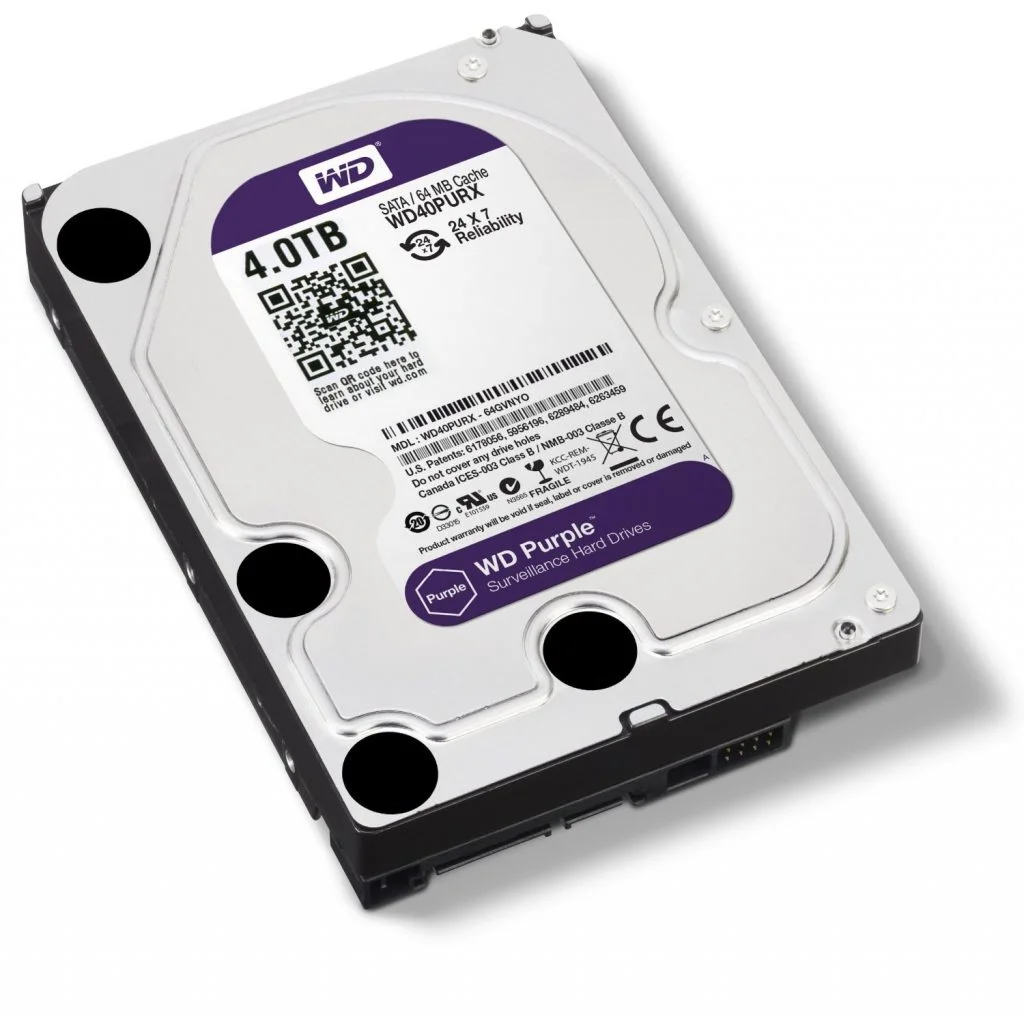 WD INT. HDD 3.5" 4TB SATA (PURPLE)