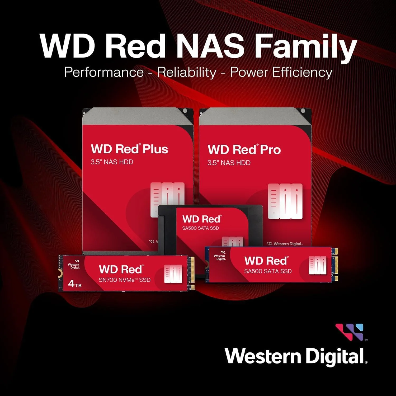Western Digital WD40EFPX WD Red Plus 3.5" 4TB NAS HDD 256MB 5400RPM SATA (CMR) view 4