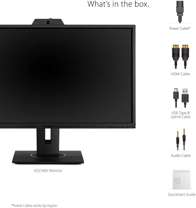ViewSonic VG2740V 27″ Full HD IPS Video Conferencing Monitor view 4