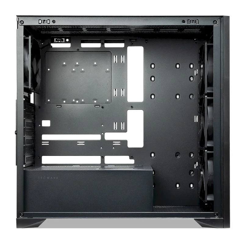 Tecware Timber TG w/ 4 fans (Black) TWCA-TBER-BK view 3