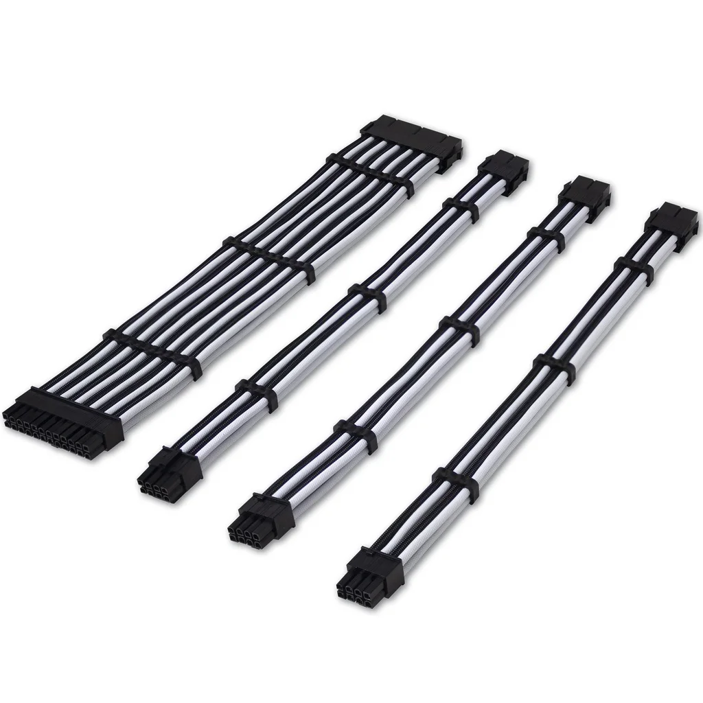Tecware Flex PSU Extension Set - Black/White