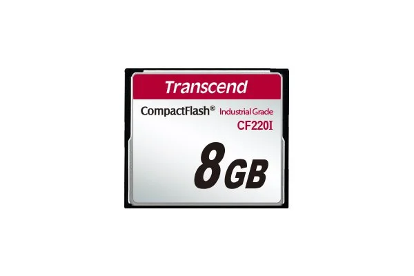 Transcend 8GB Industrial Grade CompactFlash Memory Card (TS8GCF220I)