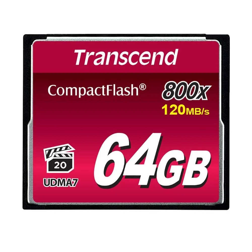 Transcend 64GB CompactFlash Memory Card 800x (TS64GCF800)