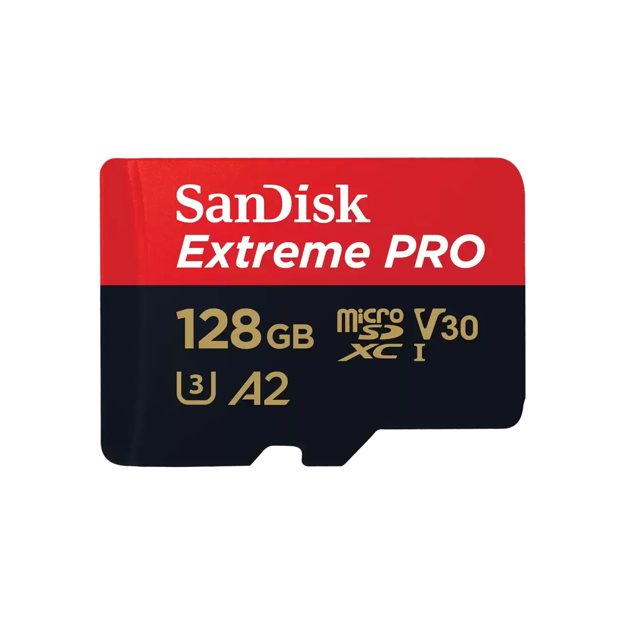 SanDisk Extreme Pro microSDXC UHS-I Memory Card with SD Adaptor, 128GB, V30, U3, C10, A2, 200MB/s R, 90MB/s W