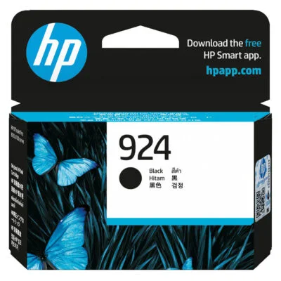 Hp 924 BLACK ORIGINAL INK CARTRIDGE HP 924 Original Standard Yield Inkjet Ink Cartridge - Black - 1 Pack - 500 Standard Pages