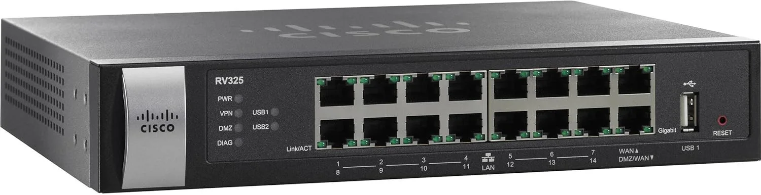 Cisco RV325 Dual Gigabit WAN VPN Router RV325-K9-AU-RF