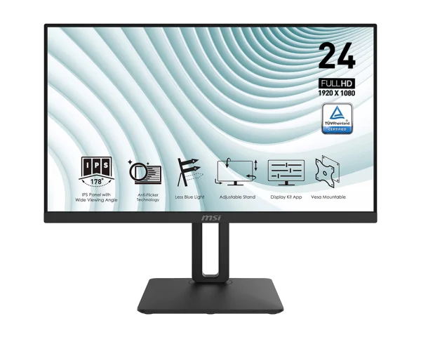 MSI PRO MP242P 24' 75hz IPS Monitor view 4