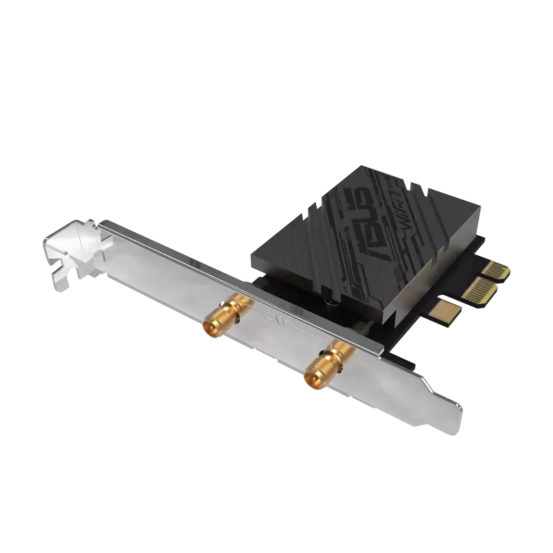 ASUS PCE-BE92BT WiFi 7 PCI-E Adapter with 2 External Antennas. Supporting 6GHz Band view 2