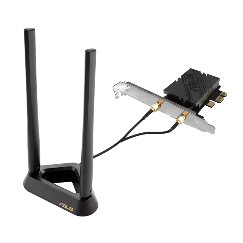ASUS PCE-BE92BT WiFi 7 PCI-E Adapter with 2 External Antennas. Supporting 6GHz Band view 4