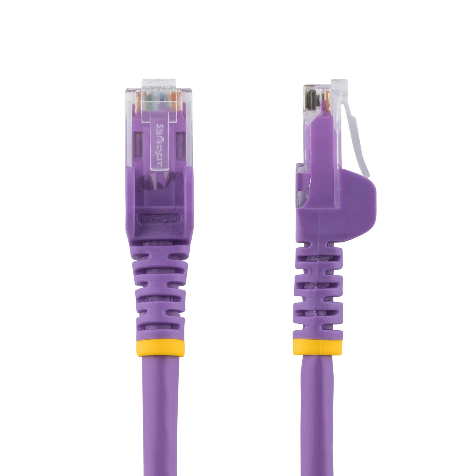 Startech.Com 10m Purple Snagless Cat6 Patch Cable StarTech.com 10 m Category 6 Network Cable - 1 - Cable for Network Device, Hub, Distribution Panel, Wall Outlet, Workstation, IP Phone - First End: 1 x RJ-45 Network - Male - Second End: 1 x RJ-45 Network - Male - 10 Gbit/s - Patch Cable - Gold Plated Contact - CMG - 24 AWG - Purple view 3