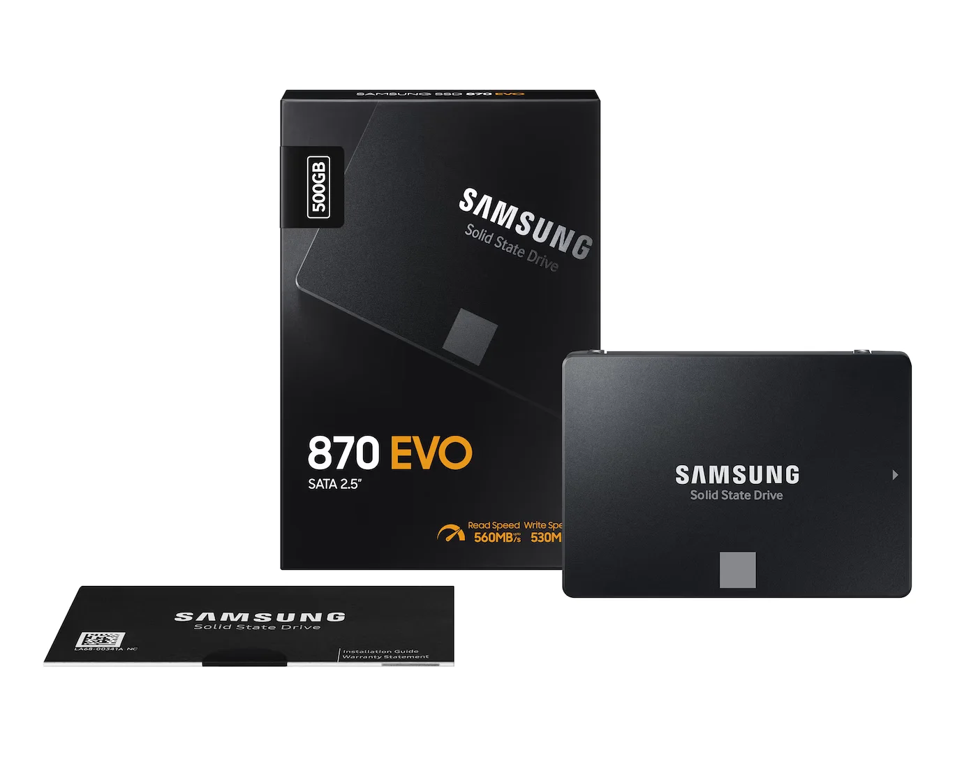 Samsung MZ-77E500BW Samsung 870 EVO 2.5"SATA Internal SSD 500GB